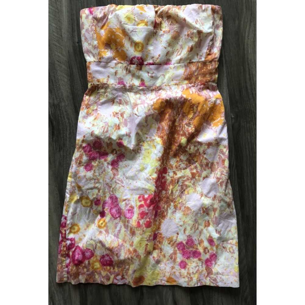 J. Crew cotton strapless dress